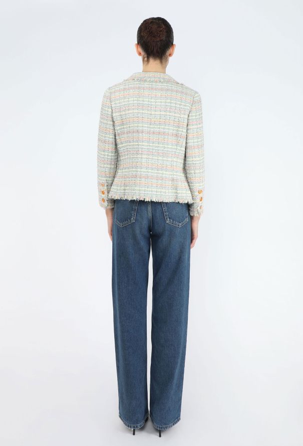 Chanel Spring 2005 Tweed Frayed Blazer - 6