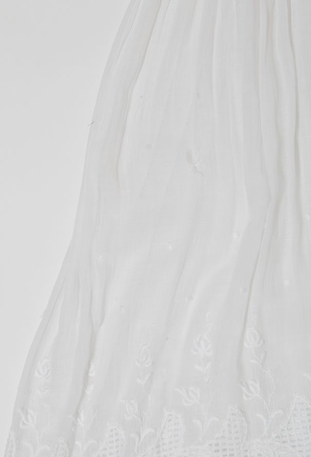 Cotton Lace Embroidered Dress - 7