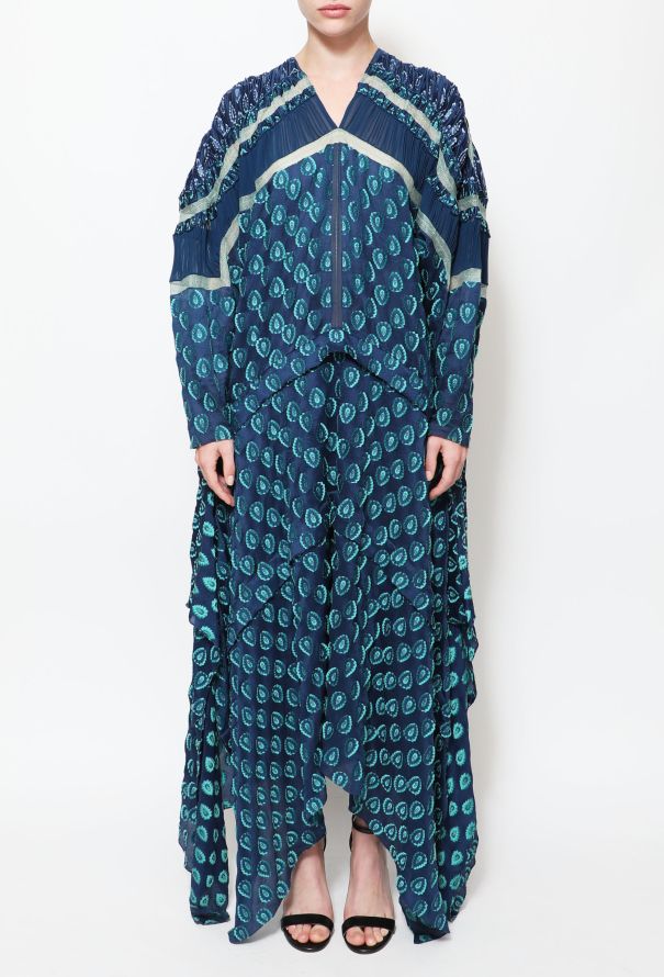 Chloé S/S 2014 Bohemian Georgette Kaftan - 6