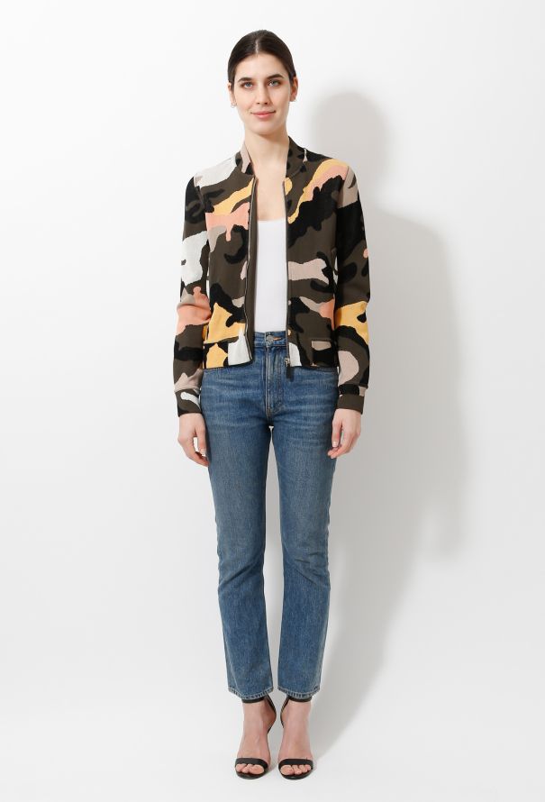 Valentino Camouflage Knit Bomber - 4