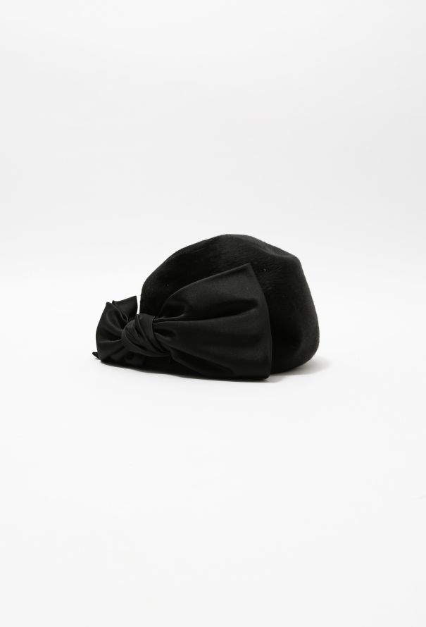 Schiaparelli Fur Bow Hat - 2