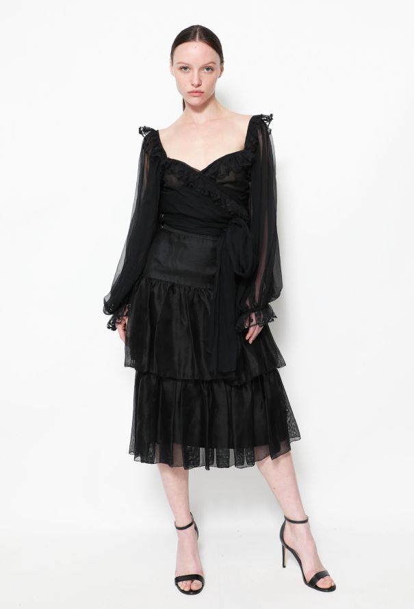 Dior 70s Silk Bolero & Skirt Ensemble - 3