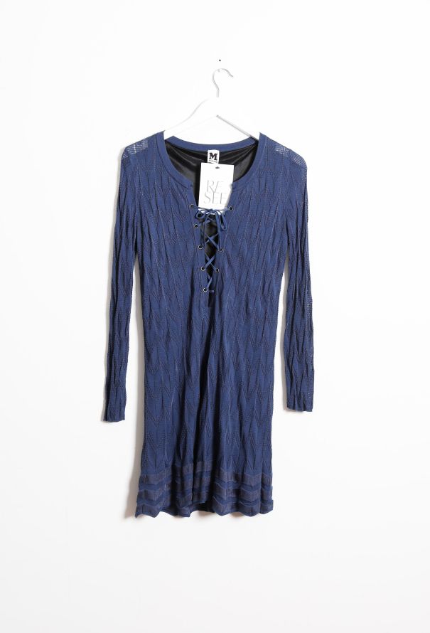 Missoni Lace Up Knit Dress - 8