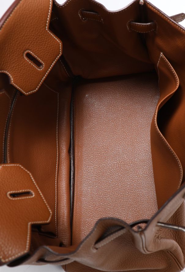 Hermès Gold Taurillon Clémence Birkin 35 - 13
