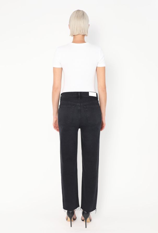 Re/Done '70s Stove Pipe' Jeans Black - 4