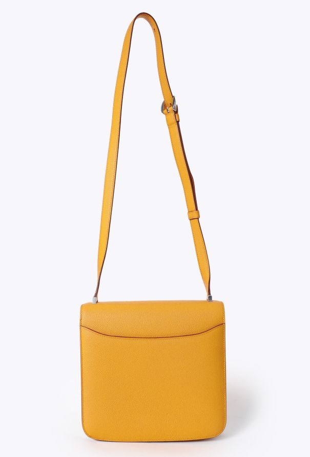 Hermès S/S 2018 Jaune Ambre Evercolor 2002 Bag - 5