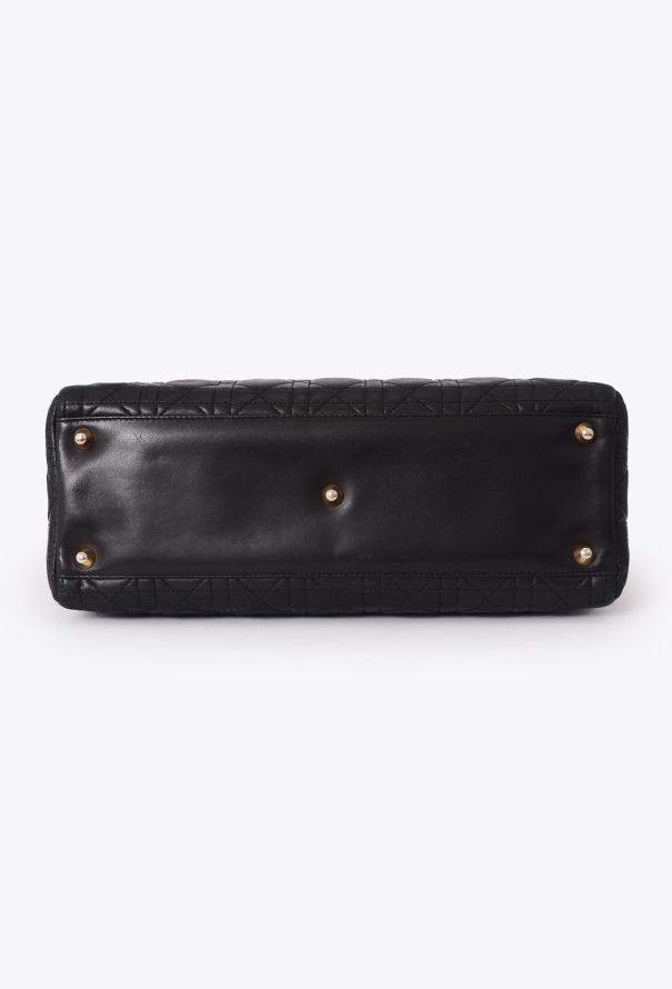 Dior Black Cannage Large Lady Dior - 7