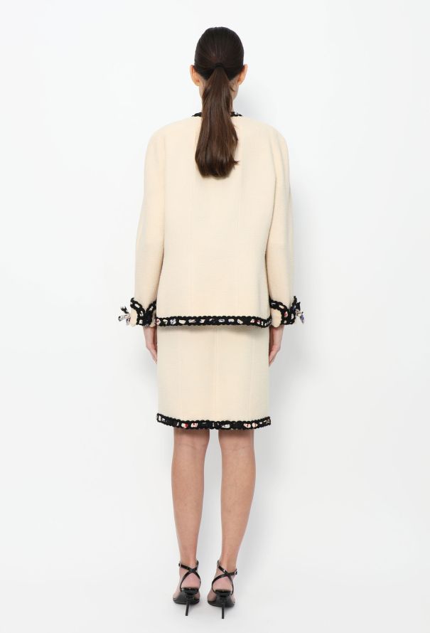 Chanel COLLECTOR S/S 1991 Bouclé Poker Card Ensemble - 9