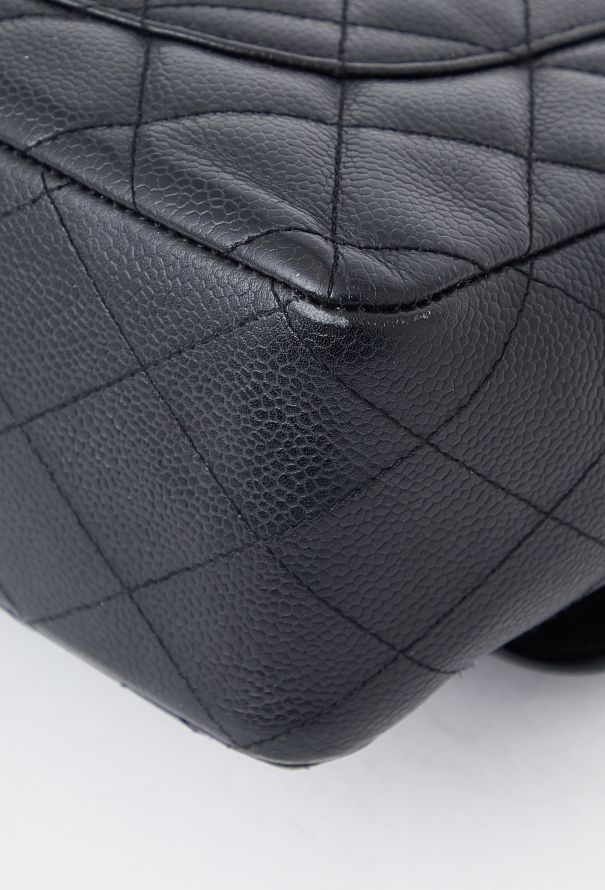 Chanel Caviar Jumbo Timeless Flap Bag - 11