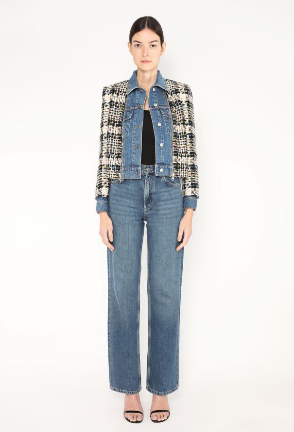 Alexander McQueen 2023 Denim Tweed Jacket - 4