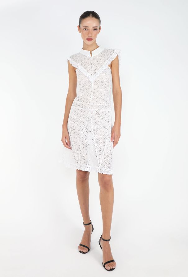 Chanel S/S 2001 Broderie Anglaise Dress - 1
