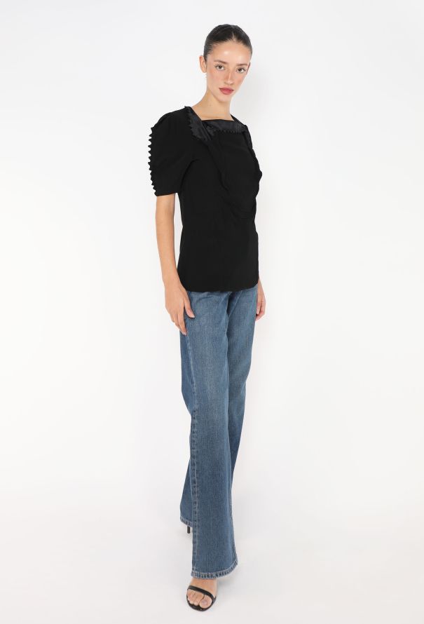 Prada S/S 2025 Cady Serrated Top - 5