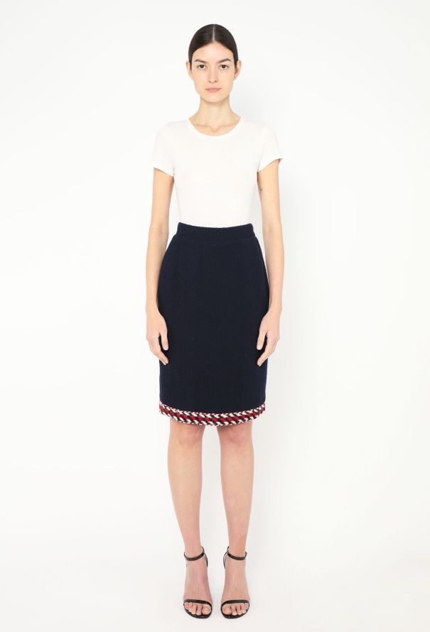 Chanel Haute Couture F/W 1986 Bouclé Trim Ensemble - 6