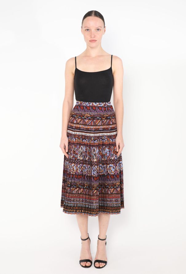 '70s Printed 3-Piece Skirt Ensemble - 2