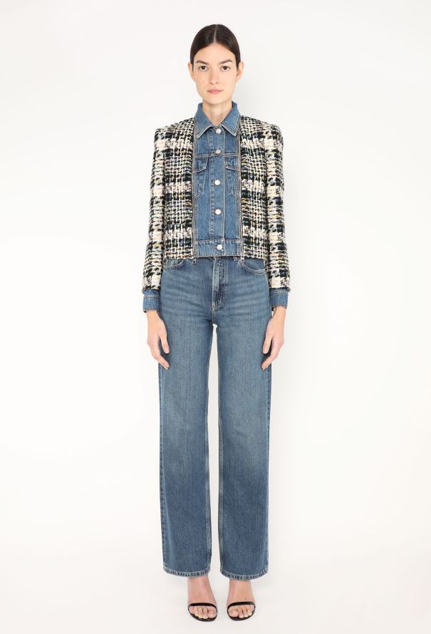 Alexander McQueen 2023 Denim Tweed Jacket - 3