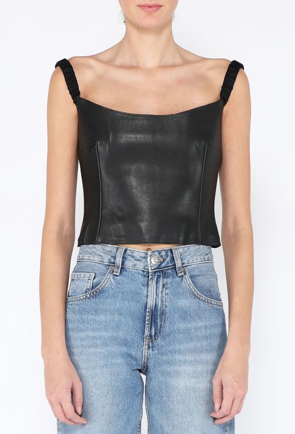 Khaite F/W 2022 Audra Lambskin Bustier Top - 1