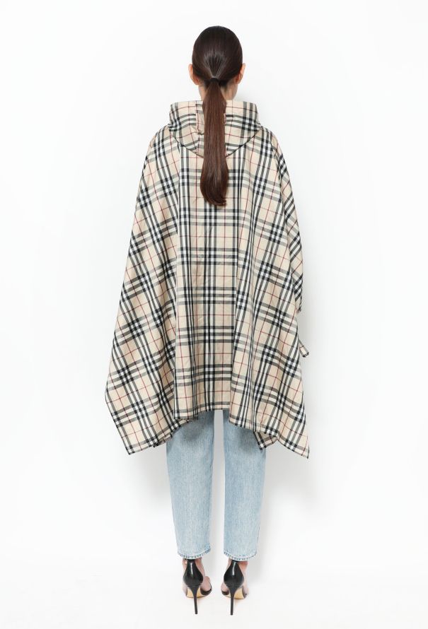 Burberry 'Nova' Plaid Hooded Poncho - 4