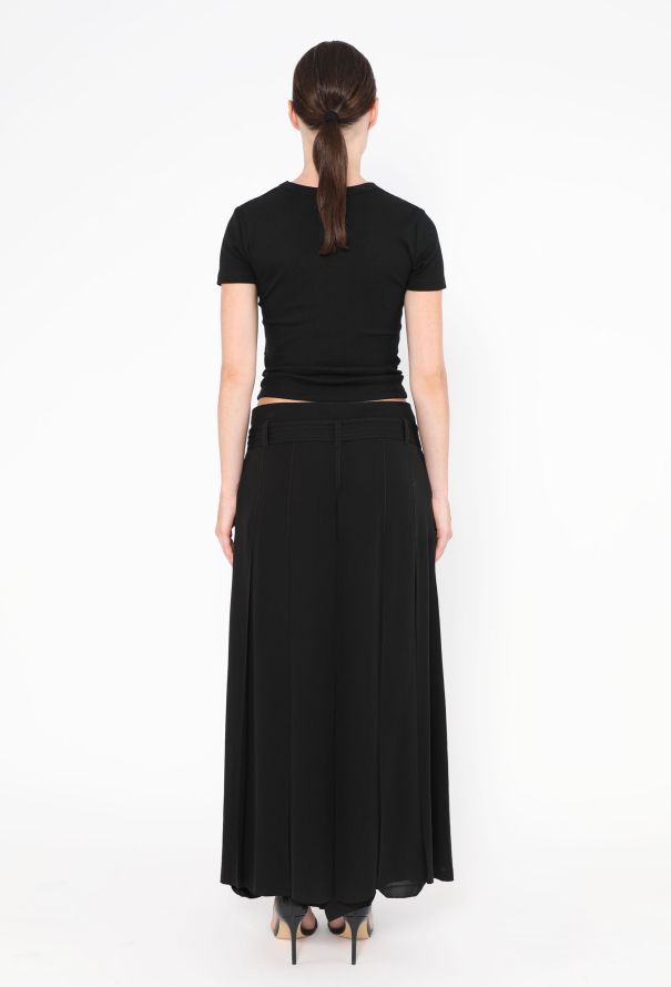 Valentino Pleated Silk Palazzo Pants - 5