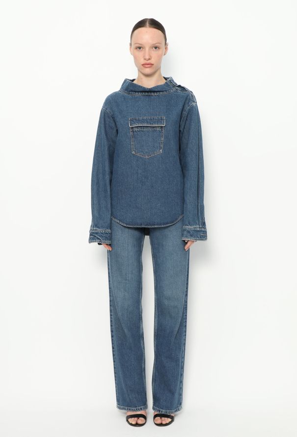 Chloé Pre-Fall 2016 Denim Pocket Top - 3