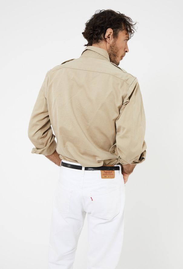Men's Vintage 1960s Épaulette Military Overshirt - 4