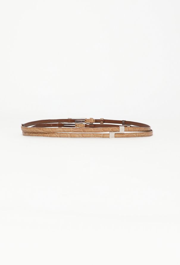Balenciaga Alligator Layered Belt - 2