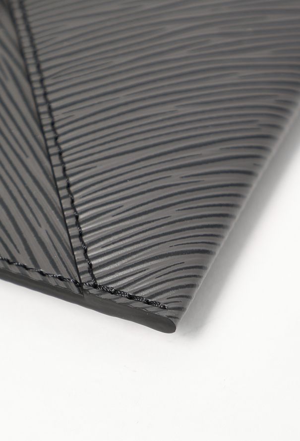 Louis Vuitton Matte Black Epi Envelope Pouch - 9