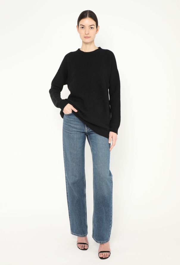 Valentino Pre-Fall 2023 Black Cashmere Sweater - 4