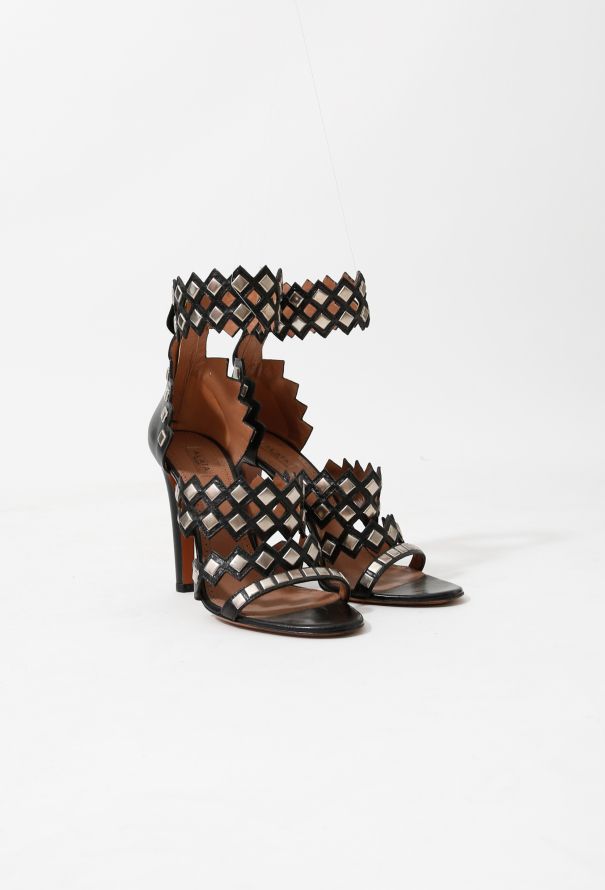 Alaïa Studded Sandal Heels - 4
