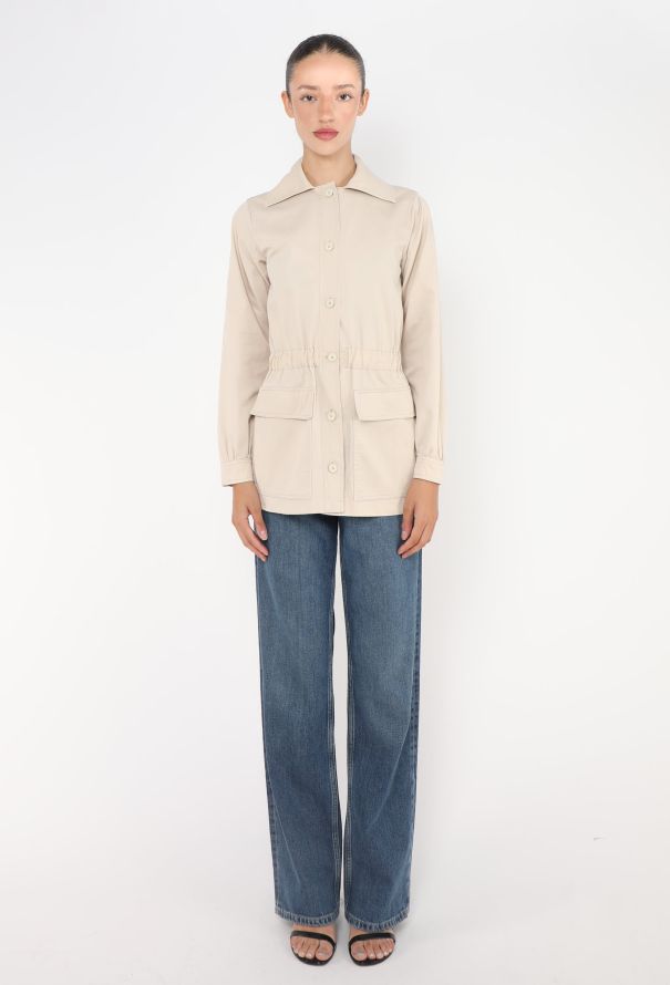 Saint Laurent RARE S/S 1973 Cinched Safari Jacket - 3