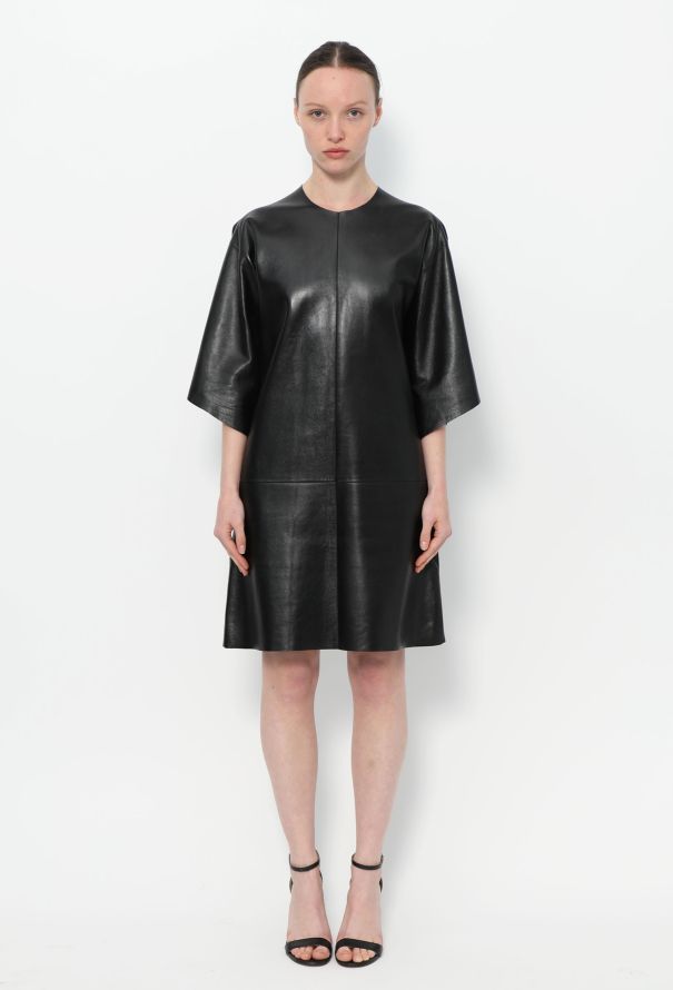 Céline Lambskin A-Line Dress - 1