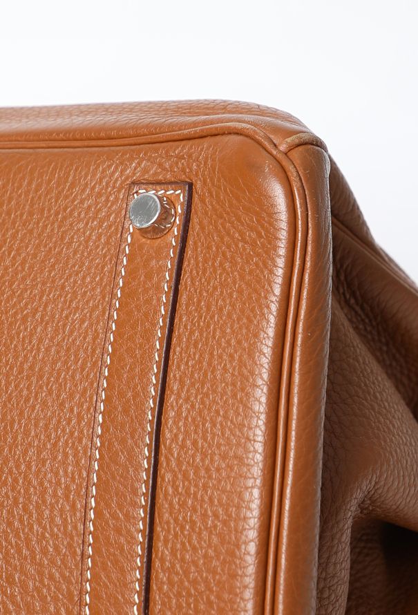 Hermès Gold Taurillon Clémence Birkin 35 - 12