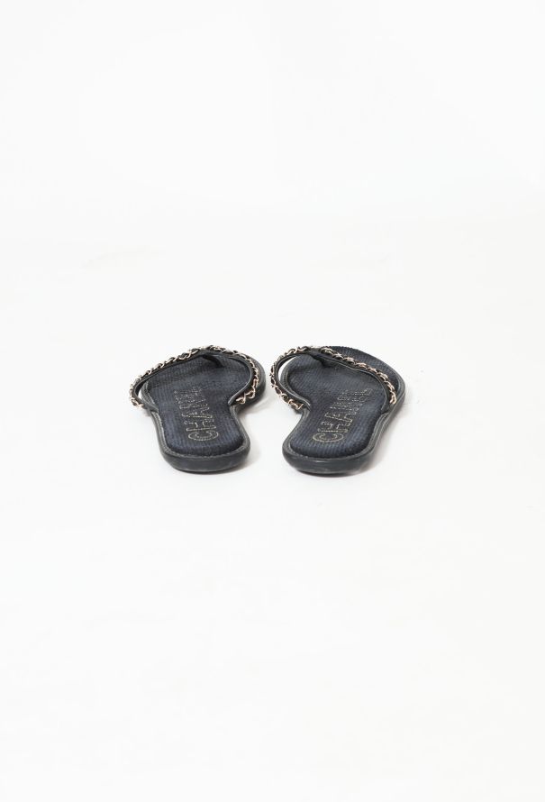 Chanel Chainlink 'CC' Slides - 5