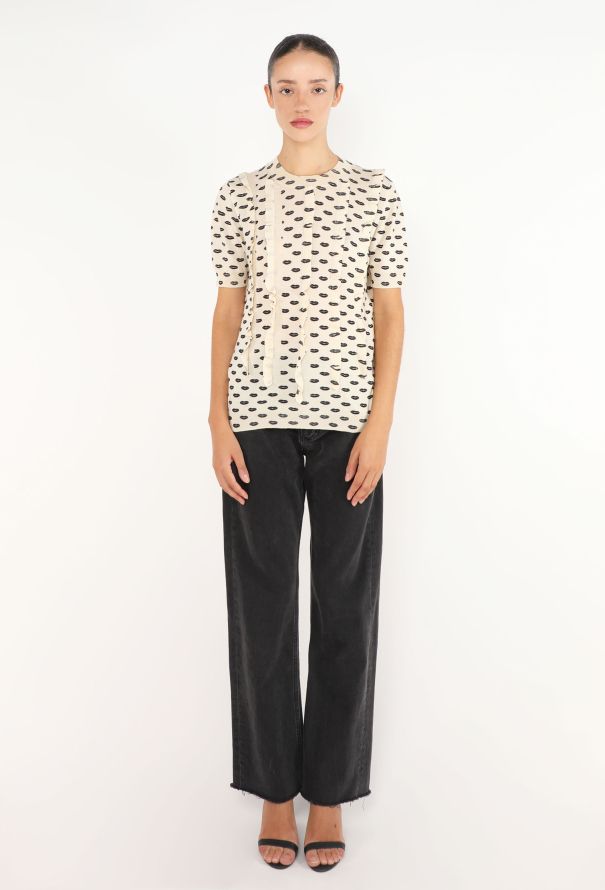 Prada Re-edition 2000 Lip Print Top - 2