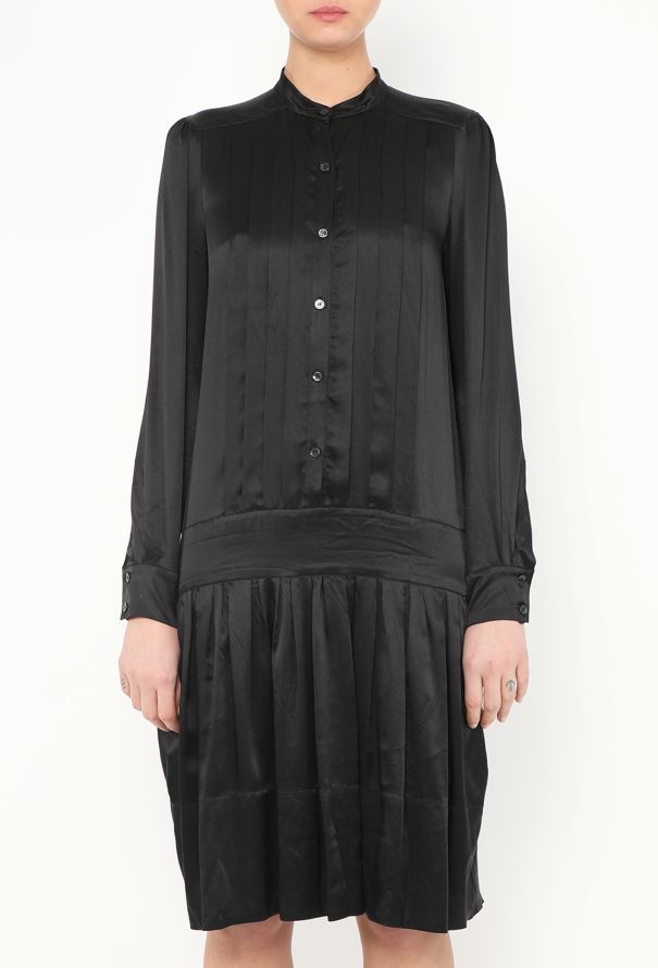 Chloé Pleated Silk Charmeuse Dress - 2