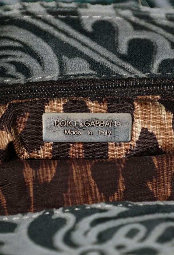 Dolce & Gabbana Embroidered Velvet Shoulder Bag, F/W 1998 - 12
