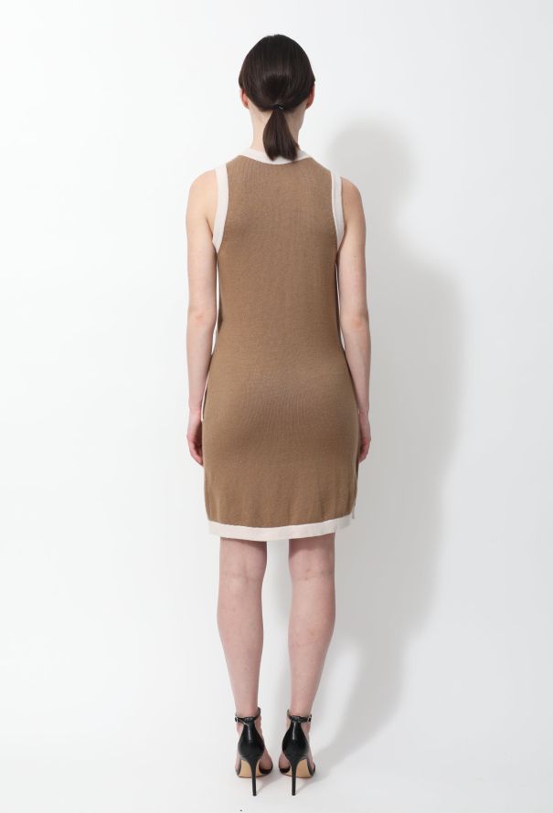 Chanel Bicolor Cashmere Draped Dress - 4