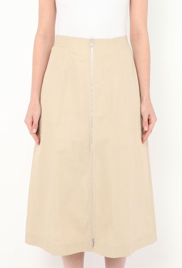 Céline Zippered A-Line Skirt - 3