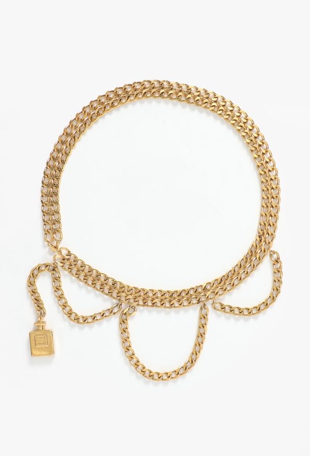 Chanel ICONIC Late '80s Coco Perfume Chainlink Belt - 1