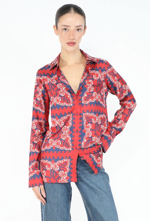 Valentino Resort 2019 Foulard Silk Blouse - 3