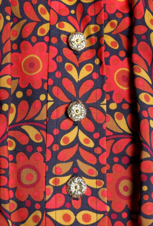 Saint Laurent Early '90s Floral Print Tunic - 6