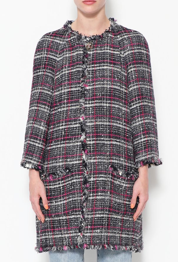 Chanel 2007 Tweed Frayed Trim Jacket - 4