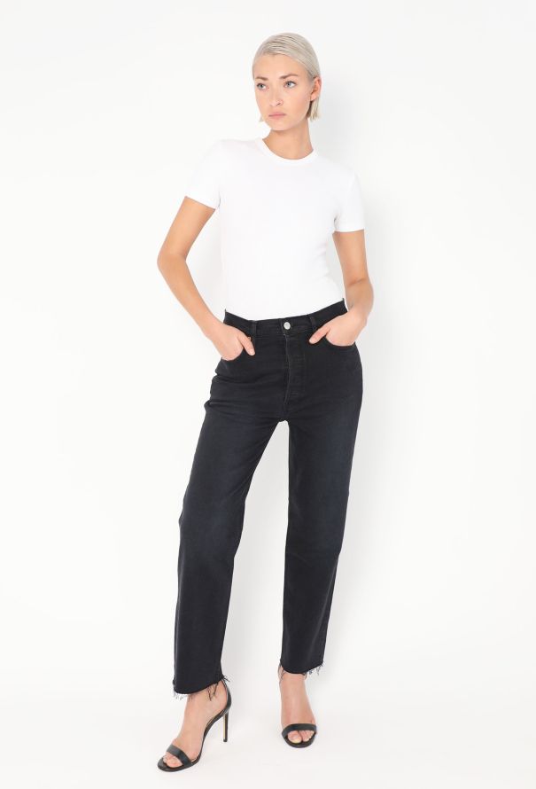 Re/Done '70s Stove Pipe' Jeans Black - 2