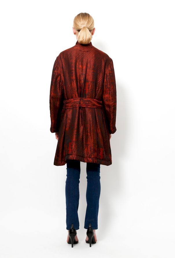 Jean Paul Gaultier 80's Reversable Silk Coat - 7