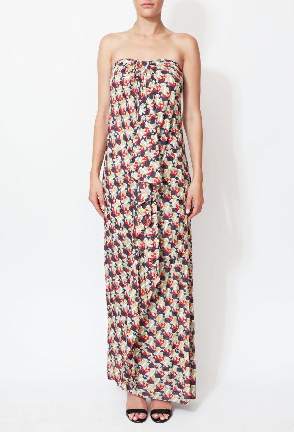Balenciaga 2011 Abstract Asymmetrical Crêpe Dress - 2