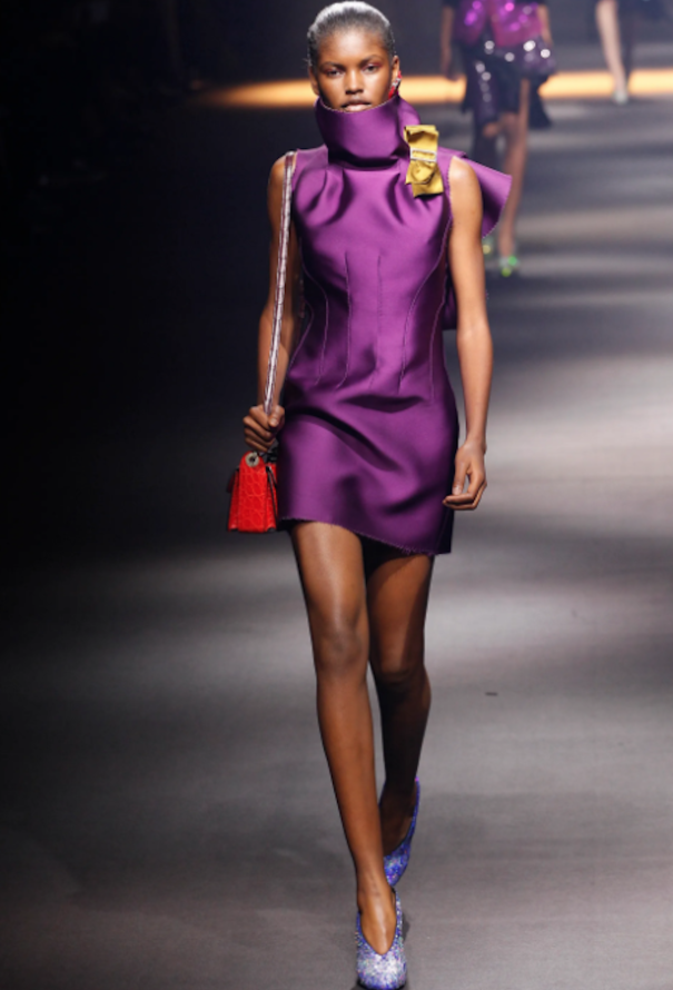 Lanvin S/S 2016 Ruffled Lace Back Dress - 2