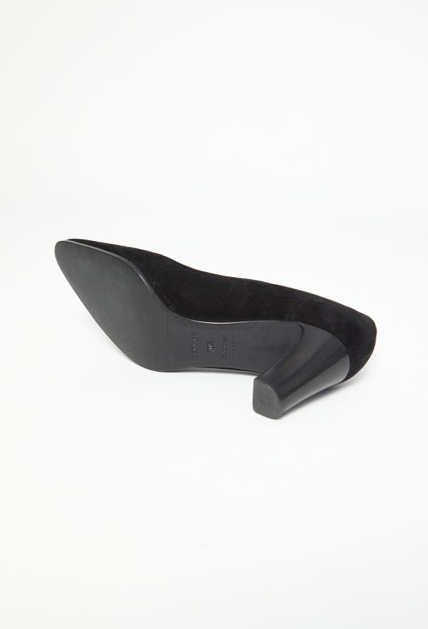 Hermès Suede Ghillies Pumps - 6