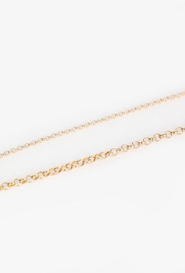 Modern Fine Jewelry FoundRae 18K Yellow Gold, Diamond & Garnet Belcher Necklace - 9