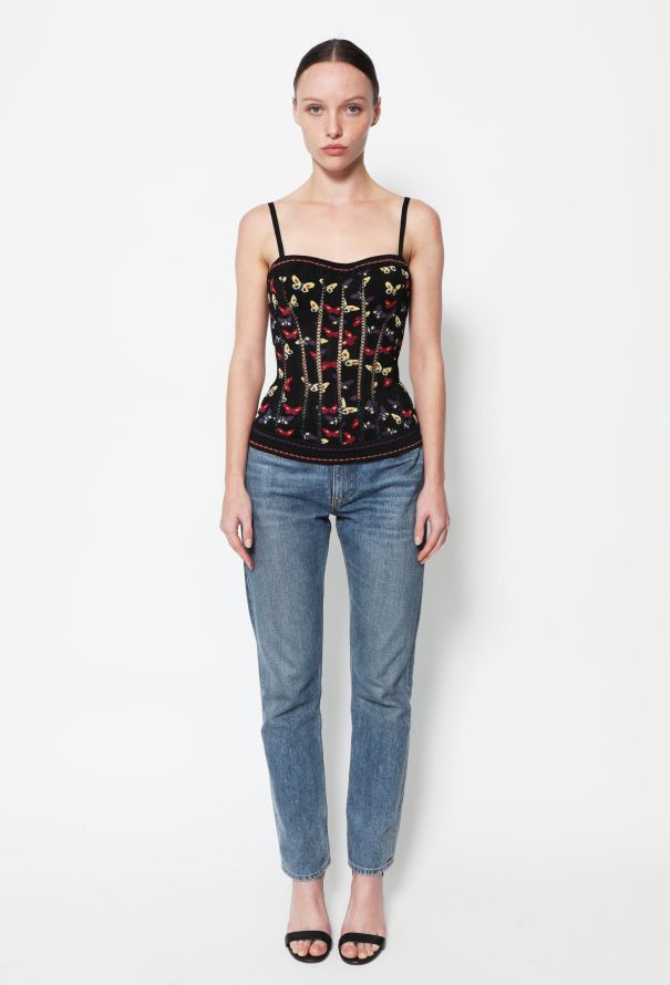 Alaïa STUNNING F/W 1991 Butterfly Corset Top - 3