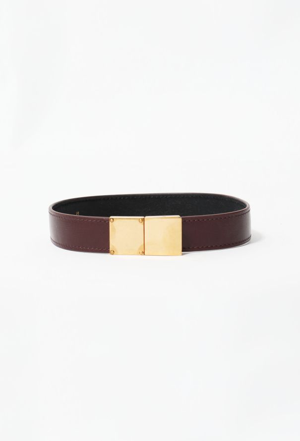 Céline Double Strap Leather Bracelet - 1