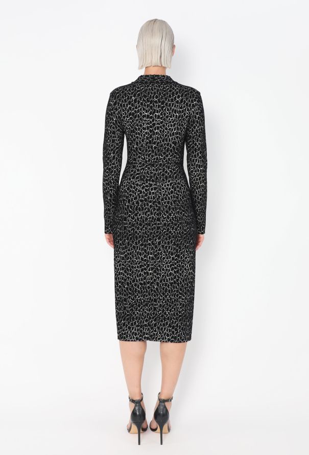 Alaïa F/W 2015 Graphic Chenille Dress - 4